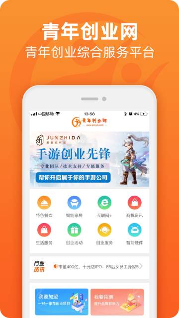 青年创业网介绍图